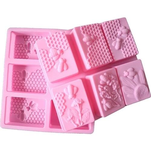 Honeycomb Soap Molds Silicone Soap Mold Handmade Soap /hexagon Oval / Making Rectangular Forms A1C0