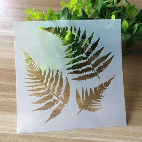 Stencil Openwork Feather Painting Template Embossing DIY Craft Accessories Sjablonen For Scrapbooking Reusable