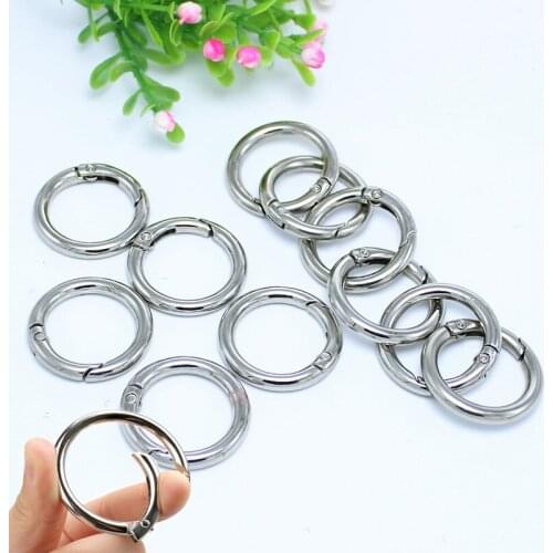 10/20/30 Pcs Alloy Metal Spring Keychains Multipurpose Camping Spring Snap Clip Hook Clothing/Luggage/Mobile Shell/Accessories