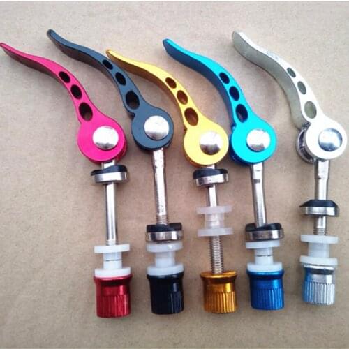 Bicycle Quick Release Aluminium Color Bike Seat Post Clamp Seatpost Mountain Bike Seat Tube Clamp Cycling Outdoor Accessories