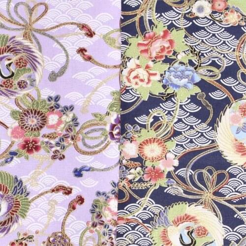 Golden Peacock vintage fabric Retro style fabric Calico Jacquard weave cotton fabric for DIY Bag 1 order=50cm*140cm
