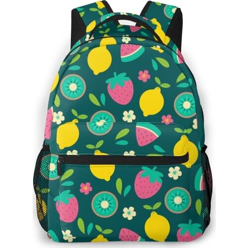 Backpack Women Shoulder Bag For Teenage Girls Tropical Fruit Bagpack Female Ladies School Backpack