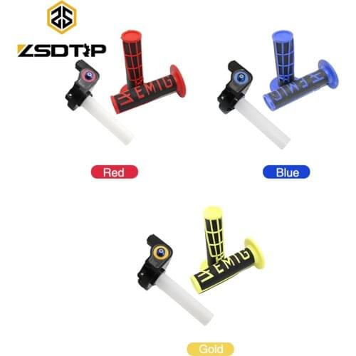 ZSDTRP Motorcycle 1/4 Quick Turn Throttle + 7/8" Handlebar Hand Grips Dirt Pit Bike Motocross For KTM DUKE EXC CRF KLX Kayo BSE