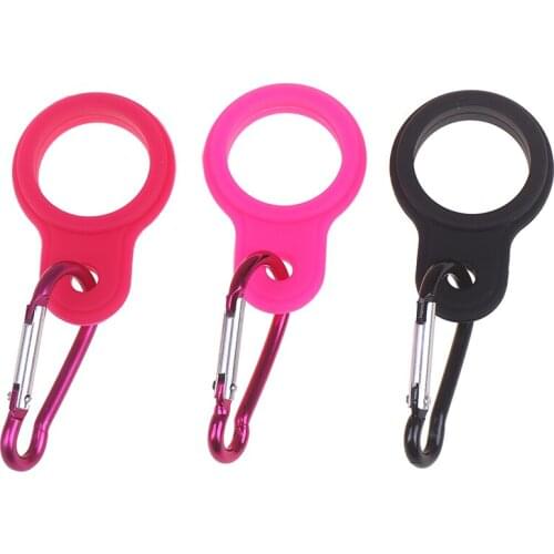 1Pcs Outdoor Climbing Water Bottle Hang Buckle Coke Silicone Carrier Carabiner Clip For Outdoor Climbing Water Bottle Shackle
