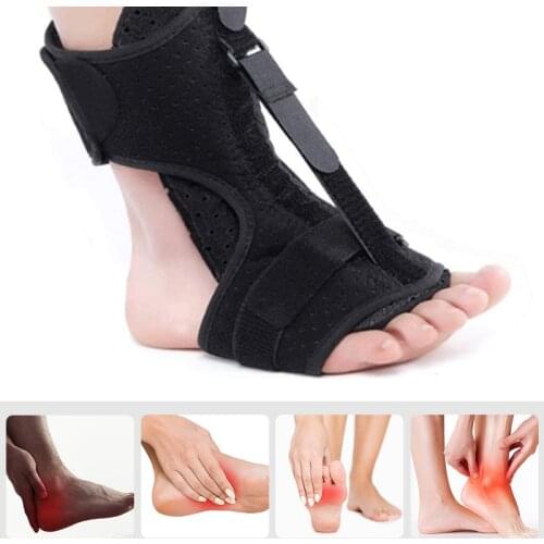 1PCS Adjustable Plantar Fasciitis Night Foot Splint Drop Orthotic Brace Elastic Dorsal Night Splint Universal Foot Protect