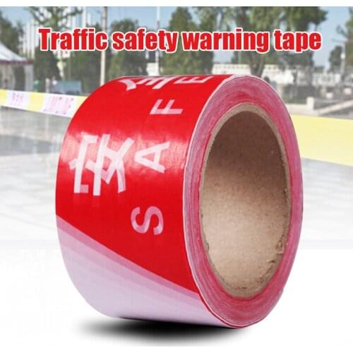 100m Disposable Safety Cordon Warning Strip Red White Runway Belt Caution Tape SDF-SHIP