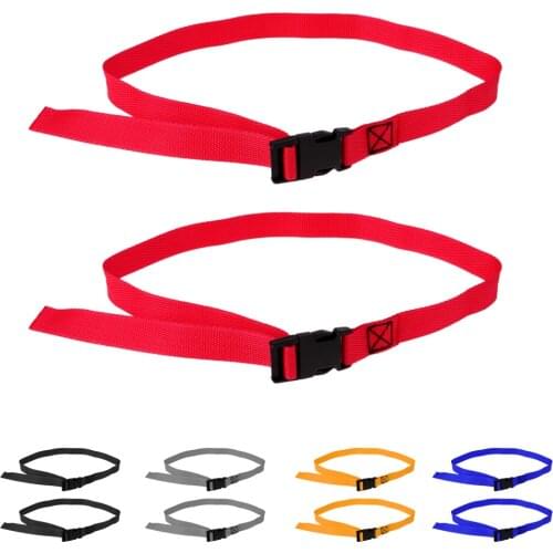 2pcs Nylon Golf Trolley Webbing Strap Luggage Suitcase Fastening Belt 2.5m