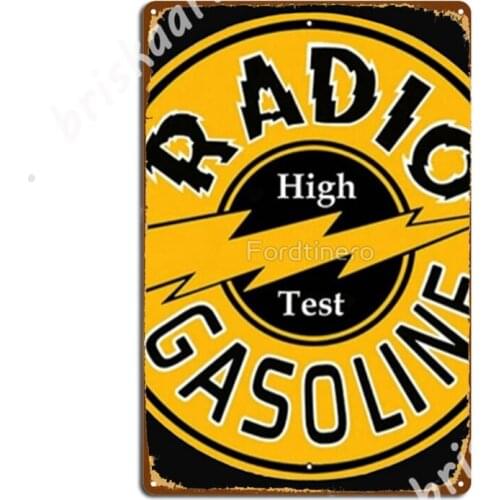 Gasoline Radio Metal Signs Cinema Living Room Retro Garage Club Mural Painting Tin sign Posters