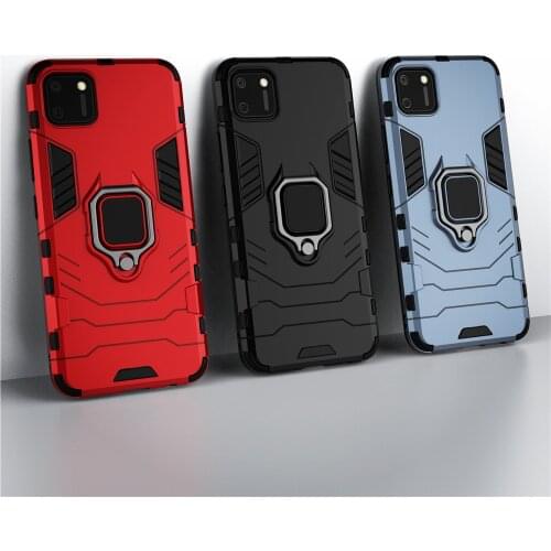 For Oppo Realme C11 Case Armor Bumper Magnetic Ring Stand Cover For Oppo Realme C11 C12 C15 Case For Realme C11 C 11 12 15 Funda