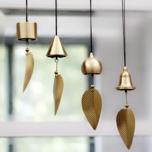 Pure copper wind chimes ornaments exquisite Japanese style creative home balcony bedroom wind chimes car pendants