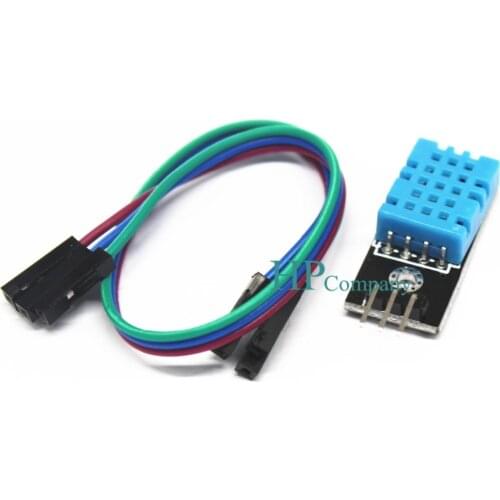 1PCS Temperature and Relative Humidity Sensor DHT11 Module with Cable for arduino Diy Kit