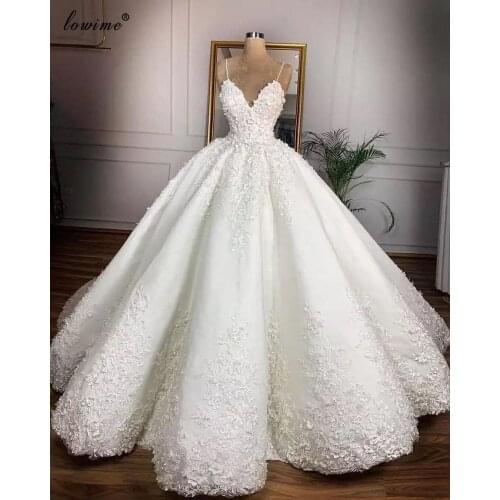 Elegant Appliques White Wedding Dresses A-Line Lace Spaghetti Boho Wedding Gowns Princess Vestidos De Novia Luxury Wedding Party