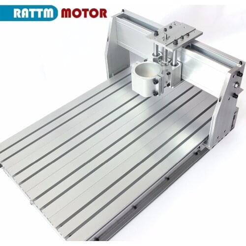 DIY use 3 Axis 6040 CNC Router Engraver Engraving Milling Machine frame Kit Ball Screw & 80mm Aluminum Spindle Motor Clamp
