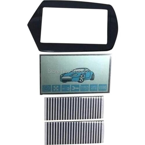 A91 LCD display flexible cable + A91 LCD keychain Cover for Starline A91 remote controller display with Zebra Stripes