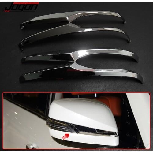 Chrome ABS Door Rear View Side Mirror Rearview Strip Cover Trim For LEXUS LX 570 LX570 2012-2021 GX460 2010-2020 Car Accessories