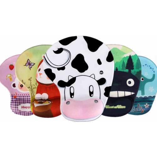 Cartoon Mouse Pad Wrist 3d Cute Girl Big Silicone Thickened Gaming Computer Office Mouse Pad