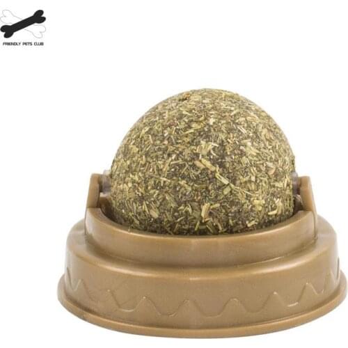 Catnip Ball Cat Snacks Toy Treats 100% Natural Healthy Clean Teeth And Promote Gastric Digestion Stick-on Wall Floor