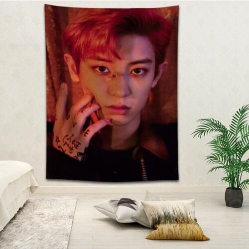 Hot Sale Custom Park Chanyeol Wall Hanging HD Landscape 3D Printing Digital Printing Home Decoration Tapestry