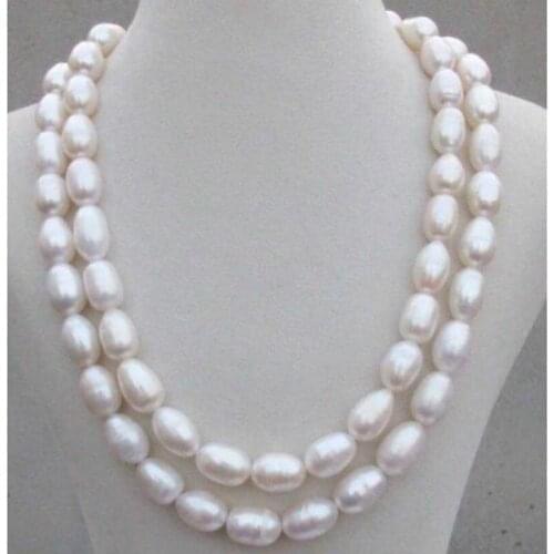 Huge 35'' 12-14MM SOUTH SEA GENUINE WHITE PEARL NECKLACE 925silver