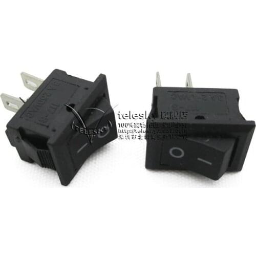 Boat-shaped switch two stop two feet small power switch length 15MM width 10.5MM (5pcs/lot)