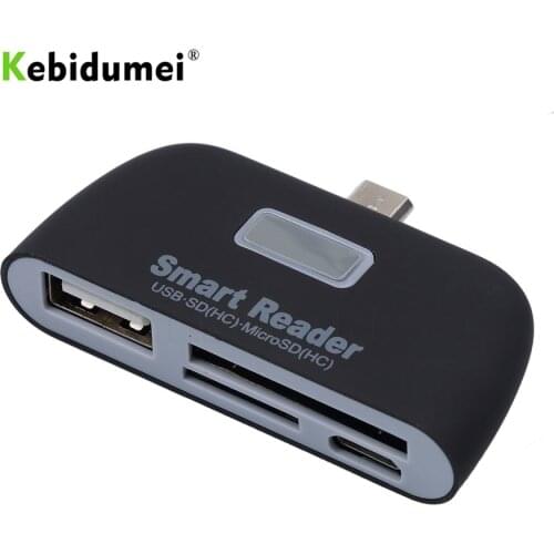 Kebidumei Smart Card Reader OTG/TF/SD with Micro USB Charge Port for Samsung Galaxy S6 Edge For Andriod Phone Tablet Hot sale