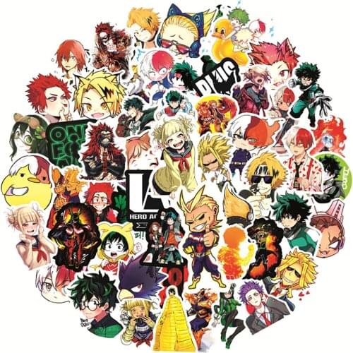 10/30/50PCS Anime My Hero Academia Cartoon Graffiti Stickers DIY Skateboard Fridge Guitar Laptop Luggage Cool Waterproof Sticker
