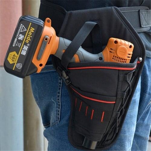 Portable Tool Bag Impact Driver Drill Holster Canvas Tool Bag Electrician Waist Pocket Garden Tool Belt Pouch Bag