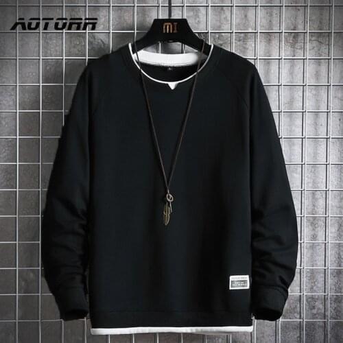 Autumn Spring Hoodies Sweatshirt Men Loose Hip Hop Pullover Streetwear Male Casual Fashion Korean Oversize Hoodie Sweatshirts