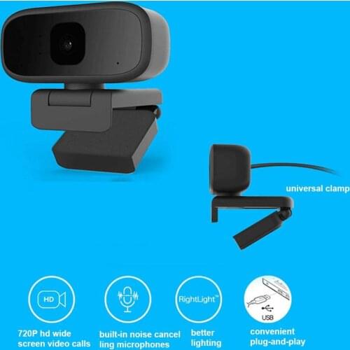720P Webcam HD Online Course Camera Live Broadcast Built-in Sound Absorption Noise Reduction Microphone