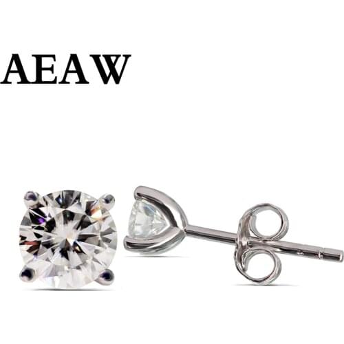 3mm And 4mm Moissanite Earrings Diamond Stud Earrings Sterling Silver Classic Lab Diamond 4 Prong Earrings for Women