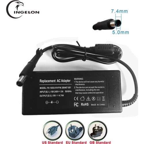 19V 4.74A AC Power Supply Notebook Adapter Charger Elitebook Charging Adapter EU/US Standard Power Cord cargador For HP charger