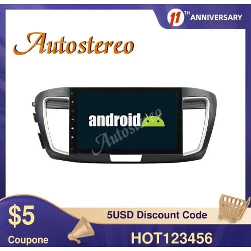 2 Din 8 Core Android 9 Car No DVD Player GPS Navigation For Honda Accord 9 2012-2017 Multimedia Player Auto Radio Head Unit RHD