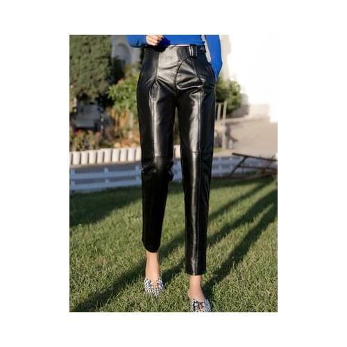 Top brand Fashion 2020 New Real Sheep Leather Pants BP11 high quality
