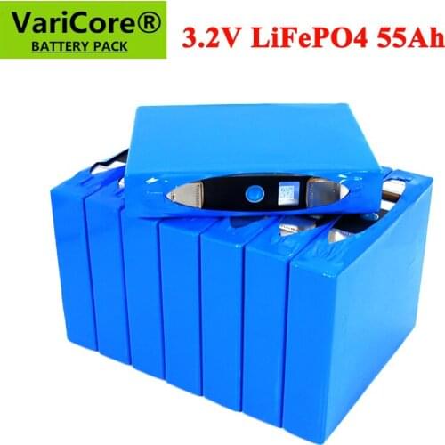 8-32pcs 3.2V 55Ah battery pack LiFePO4 phosphate 55000mAh for 4S 12V 24V 3C Motorcycle Car motor batteries modification Nickel
