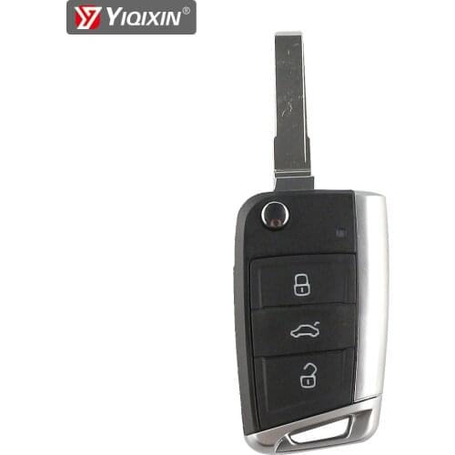 YIQIXIN Modifications 3 Button Flip Remote Car Key Shell Case For Volkswagen For Passat Golf 7 Beetle A7 Polo Bora MK7 Seat Leon