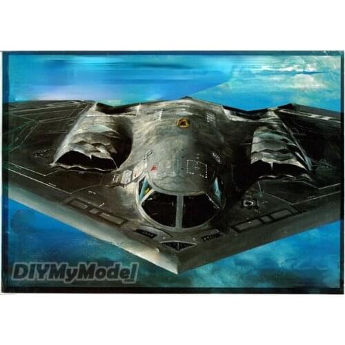 DIYMyModeI USA B2 ghost stealth strategic bomber DIY Handcraft Paper Model KIT Handmade Toy Puzzles Gift Movie prop