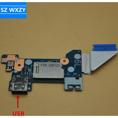 For Hp 14-CK 14-CM 240 G7 Series Laptop SD Card Reader USB Port Board W/ Cable L23186-001 6050A2983901 100% Tested Fast Ship