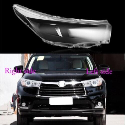 For Toyota Highlander 2015 2016 2017 Car Headlight cover Headlamp Lens Auto Shell Cover