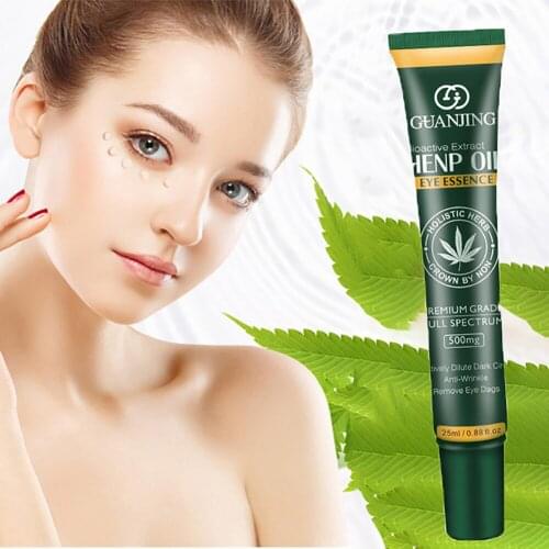 25g Henp Oil Eye Essence Compact Eye Cream Moisturizing Anti Aging Dark Circle Wrinkle Lift Firming Eye Care Stay Up Repair