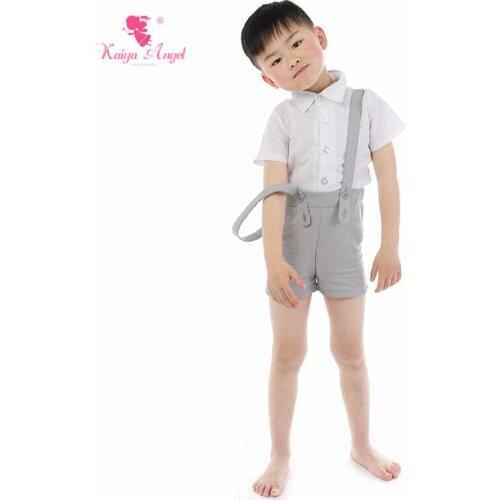 Kaiya Angel New Baby Boy Outfits Set Toddler Kid Summer Shorts Solid Daily Wear Simple Style All Size 5pcs/lot Factory Wholesale