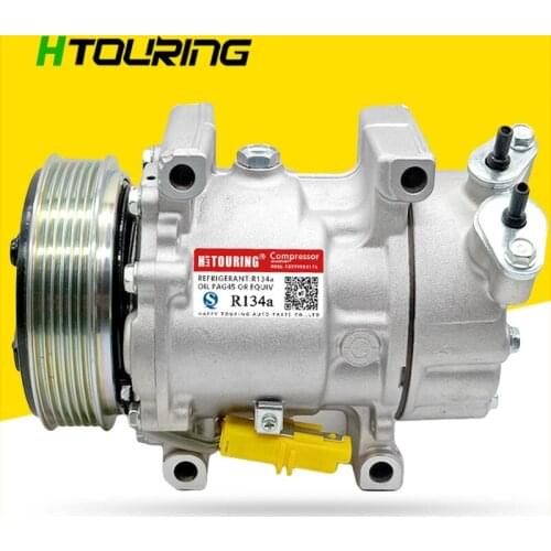 SD6V12 A/C Compressor For Peugeot 206 307 Citroen C2 CA3 XSARA 9684480480 9122120 1439 6453KS 6453LF 6453LH 6453LN 6453QE 6453QF