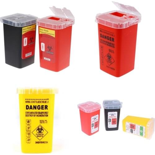 Big Capacity Sharps Container Medical Needles Bin Biohazard Tattoo Piercing Needles Disposal Collect Box Tattoo Artist Waste Box
