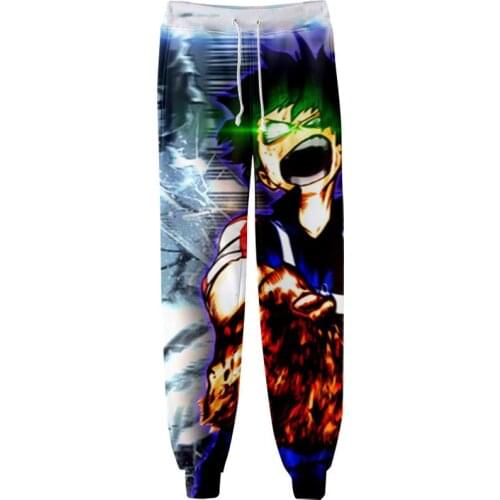 2021 Hot Sale Anime My Hero Academia 3D Print Long Pants Men Women Unisex Sportswear Fashion Harajuku Regular Spring Trousers