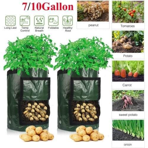 Vegetable Plant Cultivation Planting Grow Bag Breathable Moisturizing Potato Carrot Peanut Nursery Pot Farm Home Garden Supplies