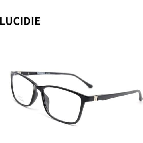LUCIDIE 2021 Men Ultem Glasses Frame Square Women Frames Eyeglasses Male Business Style Clear Lens Eyewear Unisex Spectacles