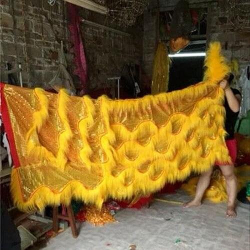 120''cloak Chinese Folk Art Lion Dance Mascot Costume Wool Southern Lion Just Cloak Advertising Carnival Halloween Birthday Gift