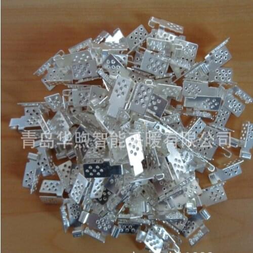 Underfloor Heating Film Clamps Special Silver Connectors Minco Heat High Quality Electric Floor Heating Film Clips Accessories