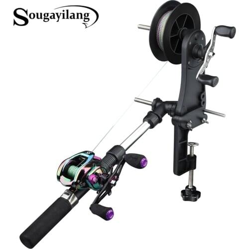Sougayilang Portable Spinning Fishing Casting Fishing Line Reel Spooler System Machine Spooling Staion Line Winder Line Loader