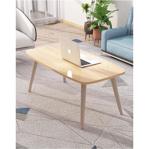 Solid Wood Simple Nordic Coffee Table Economy Low Table Creative Coffee Table Easy To Install Living Room Mini Modern Side