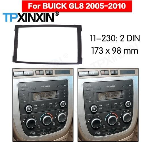 2 DIN Car DVD Player Frame For Buick GL8 First Land 2005 2006 2007 2008-2010 Auto Radio Multimedia Navigation Fitting Fascia